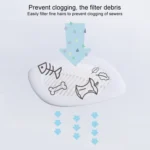 Square Sink Filter Bathroom Anti-hair Toilet Floor Drain Cover Home Kitchen Sewer Pool Filter - Image 4