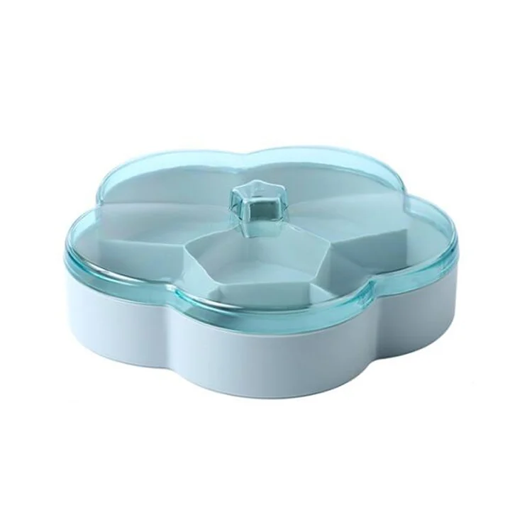 TBD0190724501A.webp Flower-shaped Transparent Wedding Candy Snack Dried Fruit Storage Box - Image 1