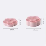 Flower-shaped Transparent Wedding Candy Snack Dried Fruit Storage Box - Image 3