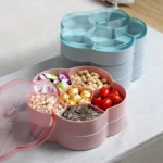 Flower-shaped Transparent Wedding Candy Snack Dried Fruit Storage Box - Image 4