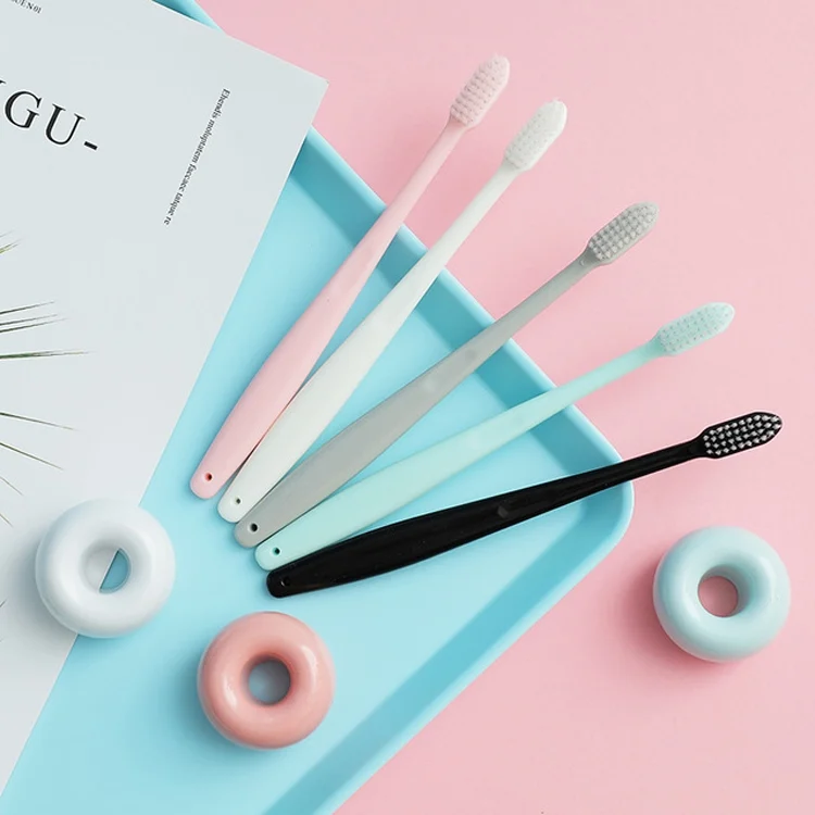 TBD01910631_2.webp 10 in 1 Household Macaron Bamboo Charcoal Adult Ice Cream Soft Hair Toothbrush - Image 3