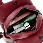 Women Anti-theft Leather Backpacks Ladies Backpacks - Image 4
