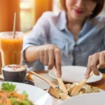 Travel Creative Bamboo Straw Dinnerware Knives Fork Spoon Chopsticks Set with Cloth Bag - Image 6