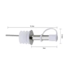 5 PCS Glass Bottle Stopper Stainless Steel Oil Stopper Silicone Stopper - Image 2