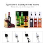 5 PCS Glass Bottle Stopper Stainless Steel Oil Stopper Silicone Stopper - Image 7