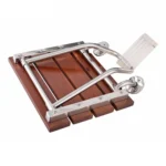 Folding Solid Wood Wall Mounted Relaxation Shower Chair - Image 2