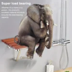 Folding Solid Wood Wall Mounted Relaxation Shower Chair - Image 7