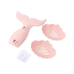 Bathroom Punch-free Double-layer Soap Box Without Trace Wall Hanging Drain Soap Holder, Random Color Delivery - Image 3