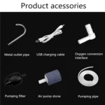 LINNHUE Automatic Water Pump Charging Water Absorber Outdoor Fishing Aeration Pump - Image 8