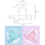 Newborn Bathing Bath Net Non-slip Breathable Bath Mat Sitting and Lying Universal - Image 2