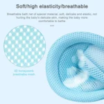 Newborn Bathing Bath Net Non-slip Breathable Bath Mat Sitting and Lying Universal - Image 8