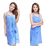 Bath Towels Fashion Lady Wearable Fast Drying Magic Bath Towel Beach Spa Bathrobes Bath Skirt - Image 2
