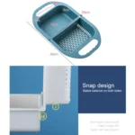 Kitchen Household Creative Folding Fruit Basket Plastic Vegetable Draining Basket - Image 3