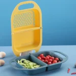 Kitchen Household Creative Folding Fruit Basket Plastic Vegetable Draining Basket - Image 5