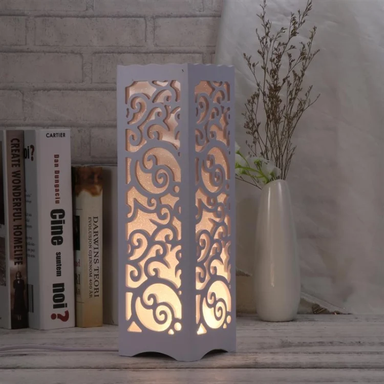 TBD01916843.webp Simple Modern Hollow Carved Creative Energy-saving LED Night Light Bedroom Study Decorative Table Lamp - Image 1