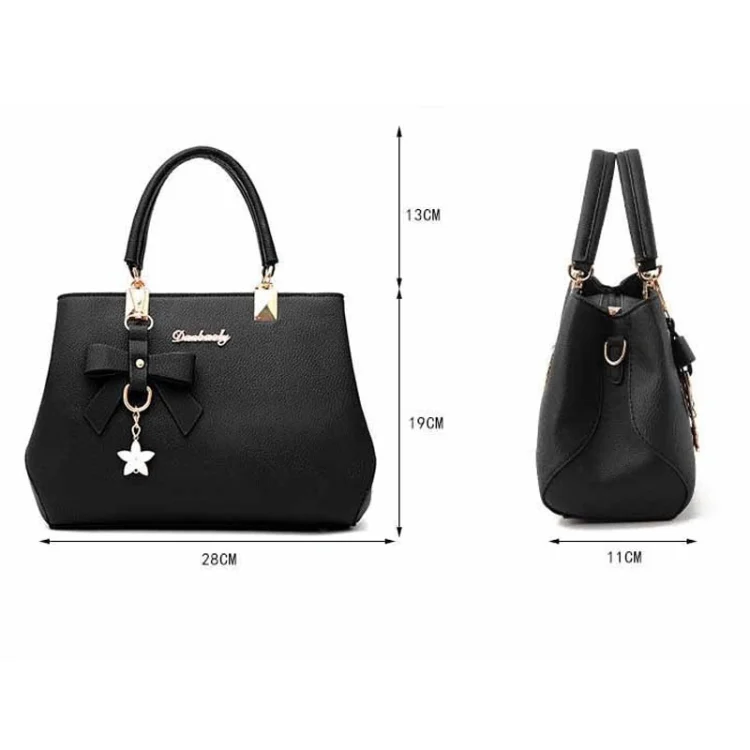 TBD0191818801A_10.webp Women Luxury Tote Plum Blossom Bow Sweet Messenger Bag - Image 11