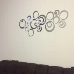 Wall Clock 3D Three-dimensional Acrylic Fashion Mirror Wall Stickers Clock DIY Circle Combination Decorative Clock - Image 3