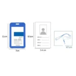 3 PCS Credit Card Holders PU Bank Card Neck Strap Bus Card ID Card Holder Identity Badge with Lanyard - Image 3