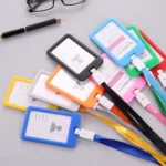 3 PCS Credit Card Holders PU Bank Card Neck Strap Bus Card ID Card Holder Identity Badge with Lanyard - Image 6