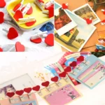 50 PCS Mini Red Heart Love Wooden Photo Paper Peg Pin Clothespin Craft Postcard Clips - Image 5