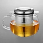 Tea Infuser Stainless Steel with Lid as Drip Tray Tea Strainer - Image 2