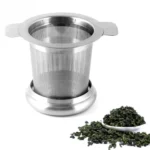 Tea Infuser Stainless Steel with Lid as Drip Tray Tea Strainer - Image 3