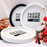 Hanging Wall  Mounted Round Photo Frame Creative Gifts  Home Decoration Wood-based Photo Frame Holder - Image 3