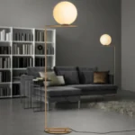 Electroplated Glass Ball Floor Lamp Indoor Home Decoration Light
