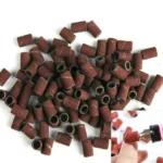100pcs / Pack Nail Art Electric Grinder Accessories Sandpaper Ring Sand Cloth Ring Grinding Ring - Image 2