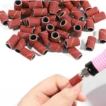100pcs / Pack Nail Art Electric Grinder Accessories Sandpaper Ring Sand Cloth Ring Grinding Ring - Image 4