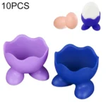 10 PCS Creative Environmentally Friendly Kitchen Gadgets Resistant Silicone Egg Cooker Food Grade Egg Tray