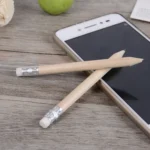 12 PCS Sharpened Pencil Round Writing Pen Wooden Student Stationery with Eraser - Image 4