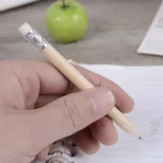 12 PCS Sharpened Pencil Round Writing Pen Wooden Student Stationery with Eraser - Image 7