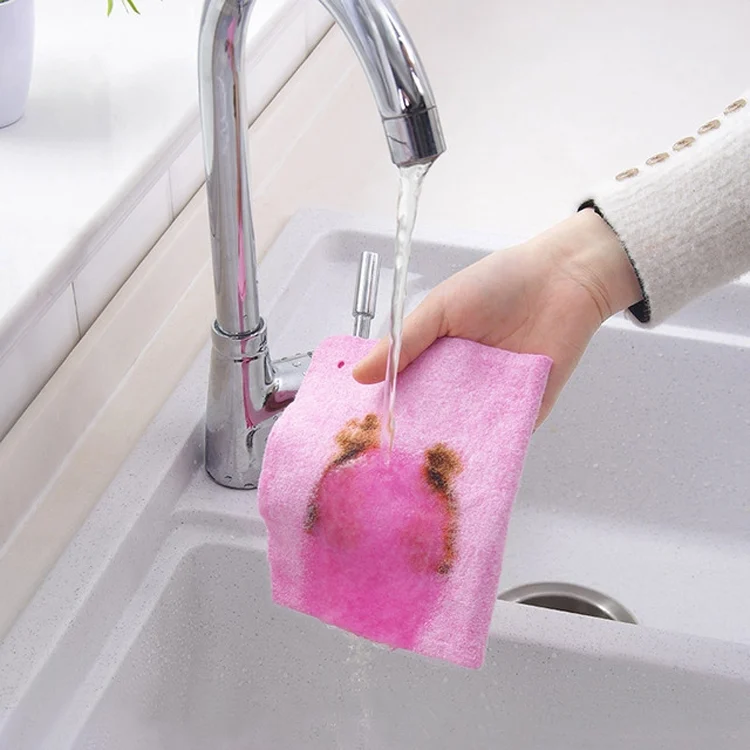TBD0194361802_2.webp 10 PCS Coconut Shell Rags Household Lint-free Thickening Water-absorbent Non-stick Oil Dishwashing Cleaning Cloth - Image 3