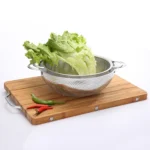 Stainless Steel Round Wash Basket Binaural Wash Rice Basket Drain Basin - Image 4