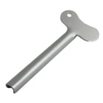 3 PCS Stainless Steel Squeezing Toothpaste Device Hair Key Squeegee Dyeing Tool Semicircular Metal Squeezer - Image 3