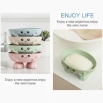 2 PCS Cartoon Soap Box With Wheat Straw - Image 4