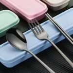 Stainless Steel Tableware Student Office Worker Portable Tableware Set - Image 6