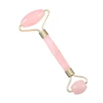 Double Head Massage Roller Natural Rose Crystal Quartz Jade Stone Anti Cellulite Wrinkle Facial Body Beauty Health Tool - Image 2