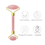 Double Head Massage Roller Natural Rose Crystal Quartz Jade Stone Anti Cellulite Wrinkle Facial Body Beauty Health Tool - Image 5