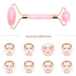 Double Head Massage Roller Natural Rose Crystal Quartz Jade Stone Anti Cellulite Wrinkle Facial Body Beauty Health Tool - Image 6