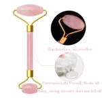 Double Head Massage Roller Natural Rose Crystal Quartz Jade Stone Anti Cellulite Wrinkle Facial Body Beauty Health Tool - Image 7