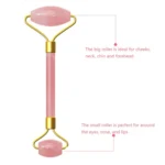 Double Head Massage Roller Natural Rose Crystal Quartz Jade Stone Anti Cellulite Wrinkle Facial Body Beauty Health Tool - Image 8
