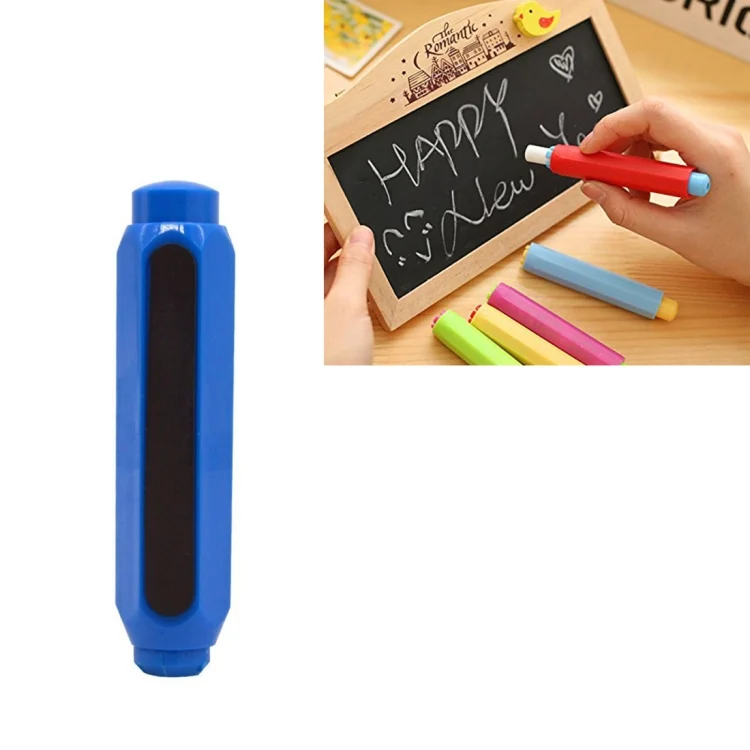 TBD01958772.webp 10 PCS Magnetic Chalk Holder Dustless Double Spring Chalk Pen Holder Auto-adjust Chalk Clip, Ramdom Color - Image 1