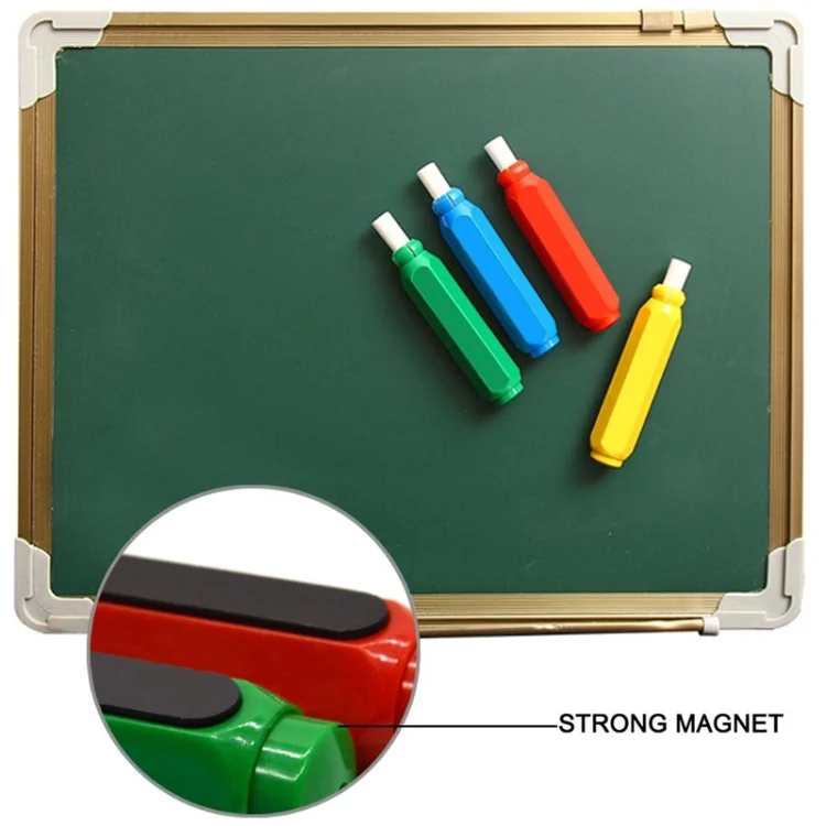 TBD01958772_9.webp 10 PCS Magnetic Chalk Holder Dustless Double Spring Chalk Pen Holder Auto-adjust Chalk Clip, Ramdom Color - Image 10