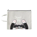 Cute Small Fresh Cartoon Cat A4 File Bag School Office Supplies Canvas Storage Bag - Image 2