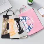 Cute Small Fresh Cartoon Cat A4 File Bag School Office Supplies Canvas Storage Bag - Image 4