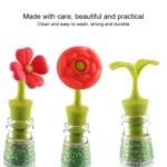 3 PCS Creative Wine Drink Preservation Stopper Flower Silicone Wine Stopper - Image 5