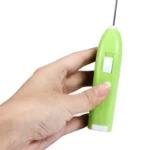 Electric Handheld Home Kitchen Egg Beater Mini Stainless Steel Egg Coffee Milk Tea Blender - Image 4