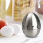 Mechanical Egg Kitchen Cooking Timer Alarm 60 Minutes Stainless Steel Kitchen Tools